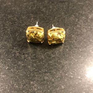 Gold Sparkle Kate Spade Stud